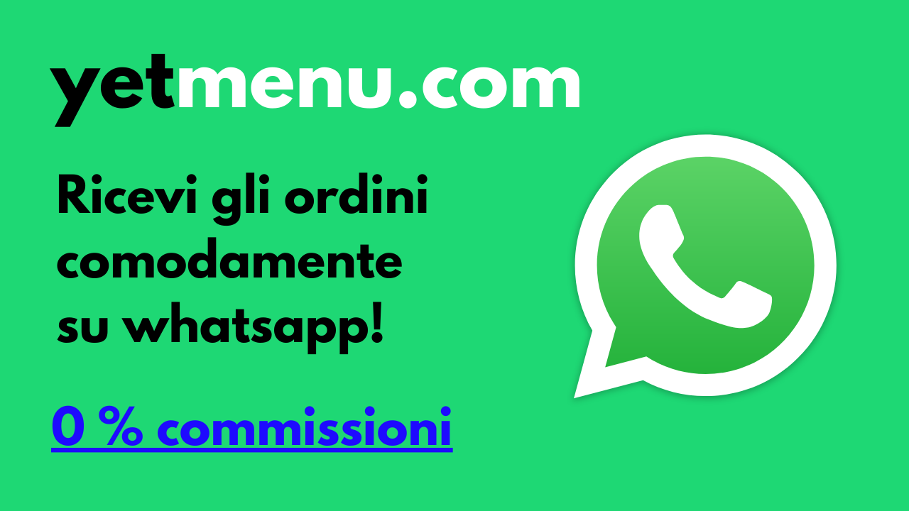 Ricevi gli ordini su whatsapp