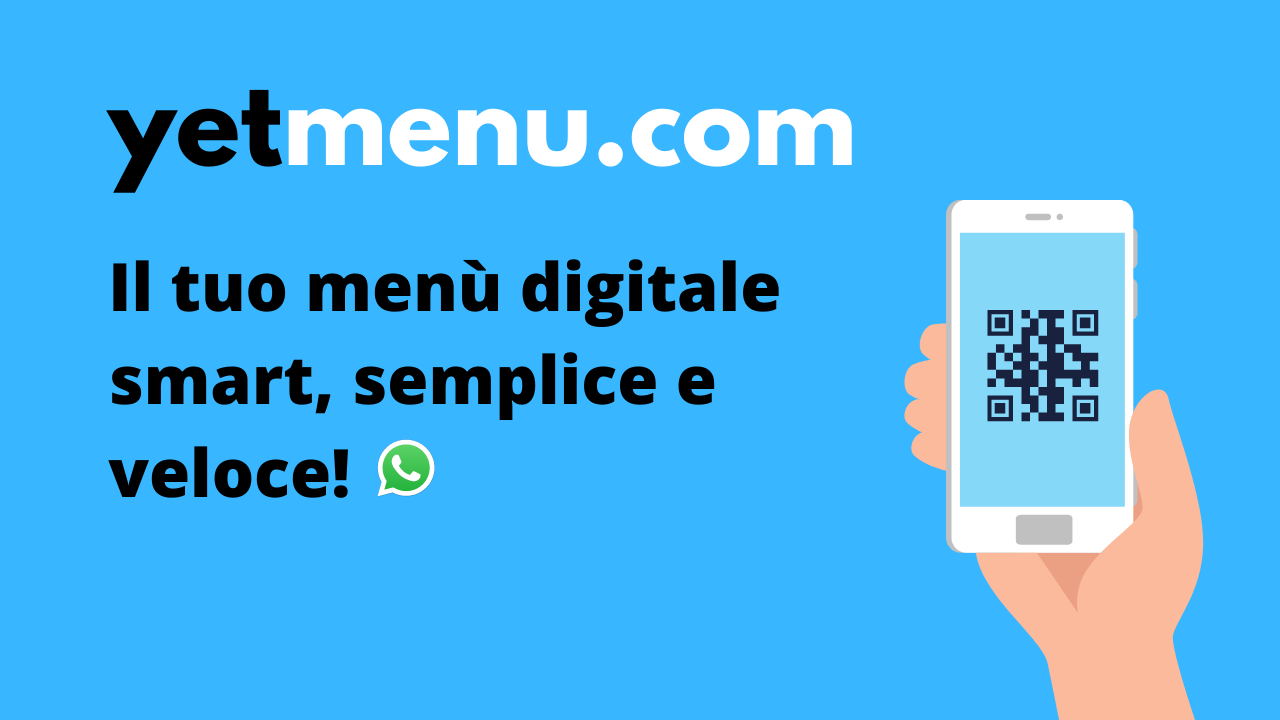 yetmenu.com! Il tuo menù digitale smart, semplice e veloce!